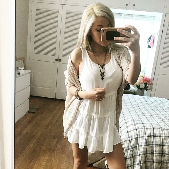 Forever 21 Dresses & Skirts - ⬇️ Price Drop F21 Semi Sheer Ruffle Dress